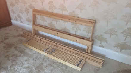 Photo of free IKEA Neiden Double Bed Frame (without bolts) & Luroy Slats (Cheadle Hulme SK8) #1