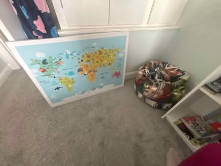 Photo of free Kids wall canvas & Avengers beanbag (Maghull, L31) #1