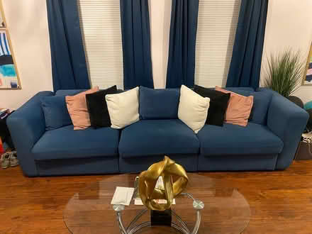 Photo of free Blue Modular Sofa (Capitol View NE) #1