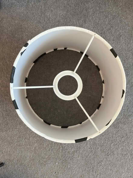 Photo of free Black & white spotted lamp shade (Strand East E15) #2
