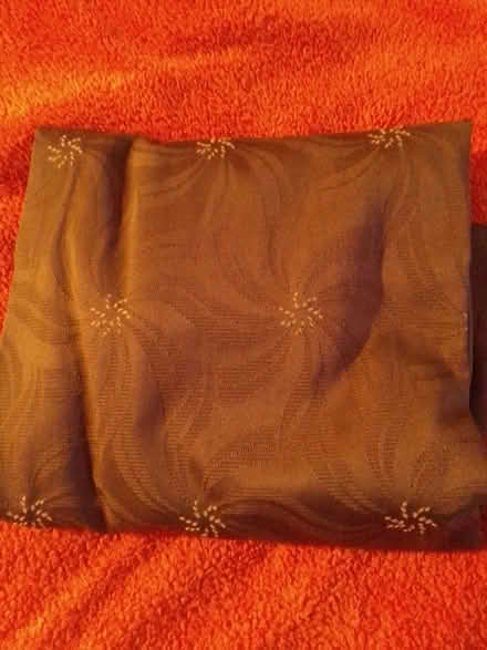 Photo of free Brown lined curtains (Killamarsh S21) #1