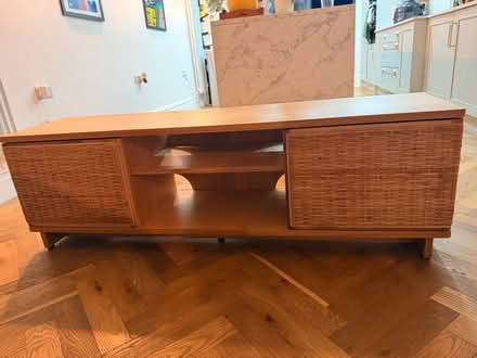Photo of free FRYKSÅS TV bench, rattan, 157x41x49 cm (Grange Court E10) #1