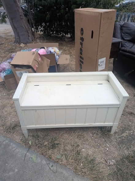 Photo of free White storage chest with beadboard (Concord) #1
