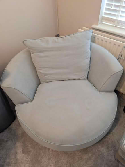 Photo of free Teal swivel arm chair (Petts Wood BR5) #3