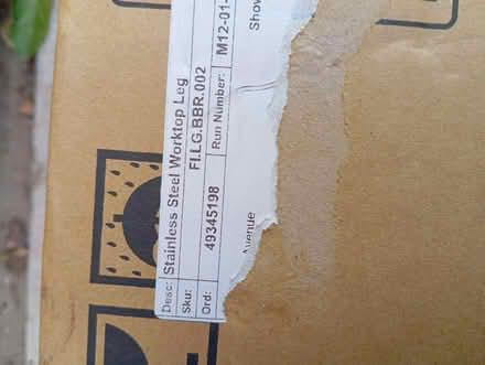 Photo of free Stainless steel worktop legs (Pallet Hill CA11) #2