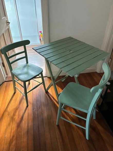 Photo of free Table and two chairs (Rowlands Castle PO9) #1