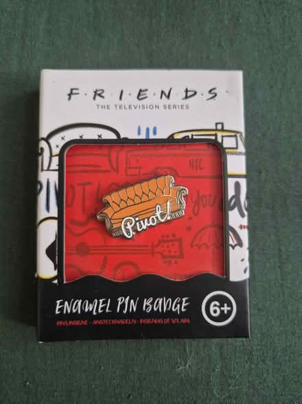 Photo of free Friends 'Pivot' Pin Badge (Woking GU21) #1