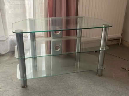 Photo of free Glass TV stand (Edgware HA8) #1