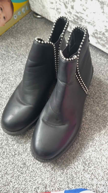 Photo of free Black stud boots (Waltham cross EN8) #1