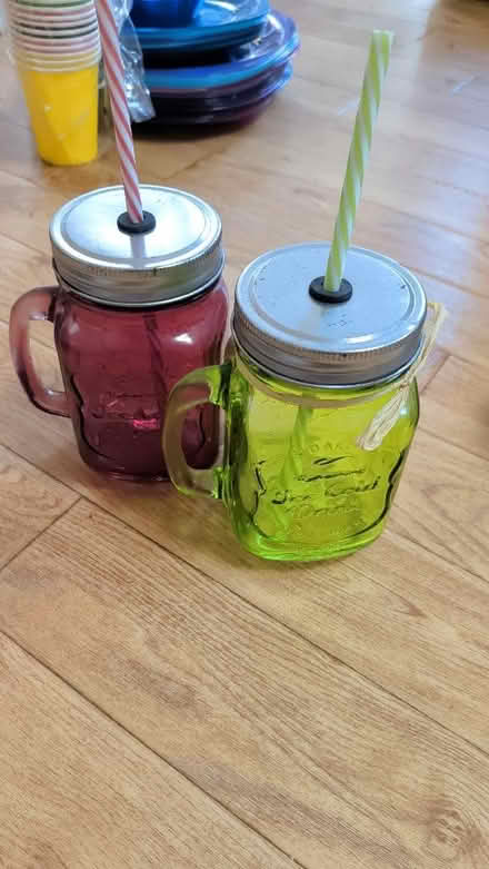 Photo of free Pair of "jam jar" glasses (Bernards Heath AL1) #1