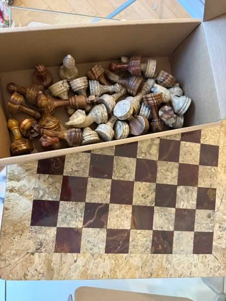 Photo of free Original Marble Chess Set 12 inch (Se11 5hw) #1