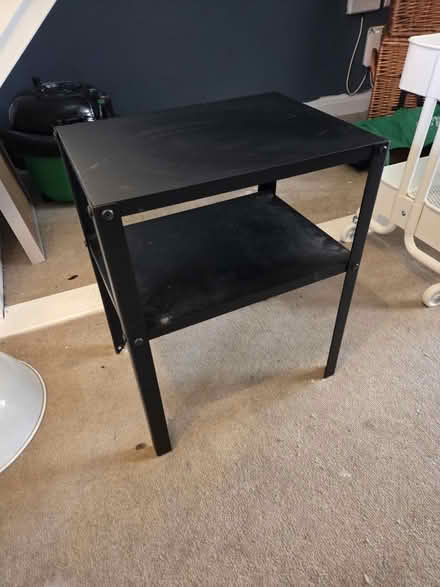 Photo of free Small and short bedside table black (RG2 Shinfield) #1