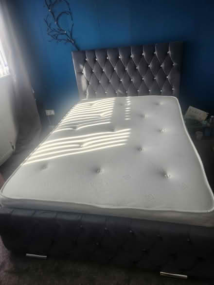 Photo of free Grey Double bed (Stretford M32) #3