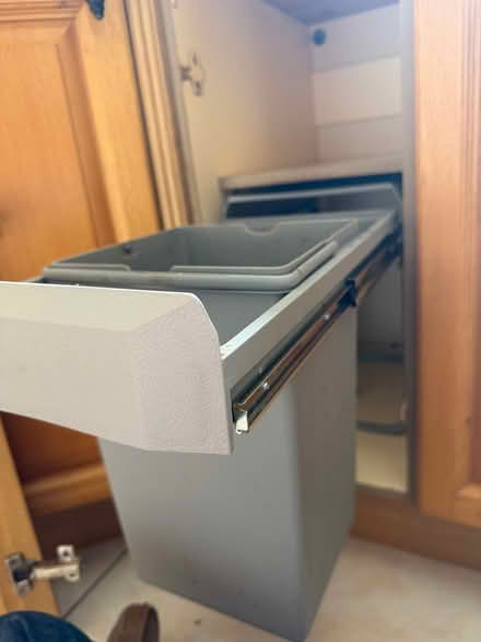 Photo of free sliding double bin for inside 300mm kitchenunit(B93 (Knowle B93) #1
