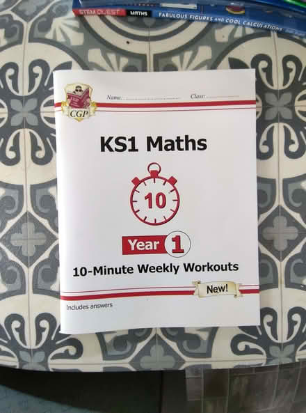 Photo of free CGP Books Math English Year 1 and 2 (Lyndon Green B26) #2
