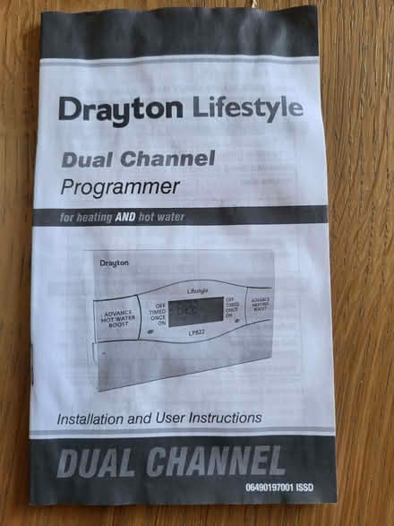Photo of free Drayton Lifestyle LP822 Dual Channel Heating/Water Timer (Edlesborough LU6) #3