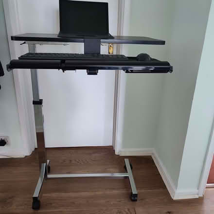 Photo of free Adjustable laptop table with keyboard and mouse tray. (Alvechurch B48) #2