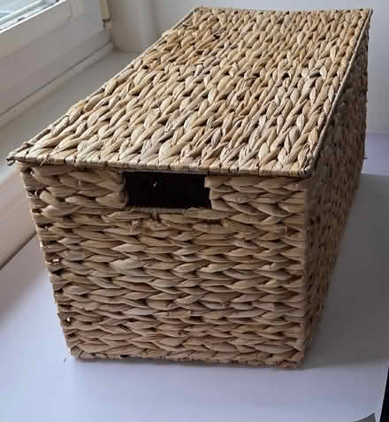 Photo of free Wicker storage basket with lid (Oxgangs EH13) #1