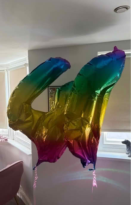 Photo of free 40th birthday balloons and pink weights (Kemptown BN2) #1