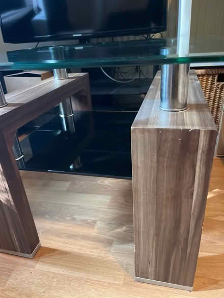 Photo of free Glass and wooden coffee table (Seven sisters N15) #3