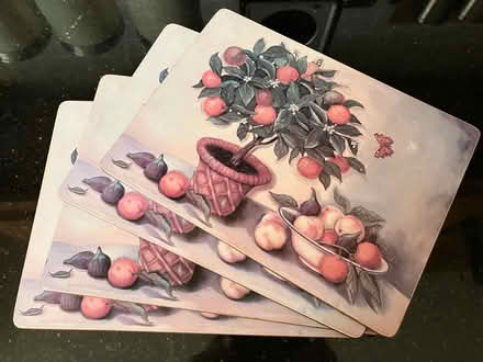 Photo of free 4 Placemats & 6 Coasters (Strawberry Hill TW2) #1