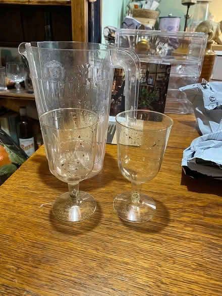 Photo of free 20 plastic glasses and jug (Highbury Vale NG6) #1