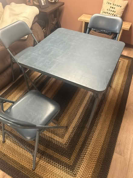 Photo of free Folding table set (14043 Depew off of Rowley Road) #1