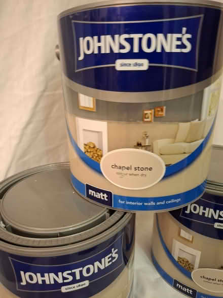 Photo of free Emulsion paint. Johnstone's "Chapel Stone". (Penrith CA11) #2
