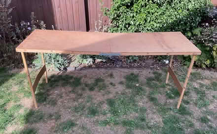 Photo of free Folding decorator’s table & brushes (Waterbeach CB25) #1