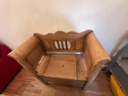 Photo of free Winged bench with storage (St John's TN13) #1