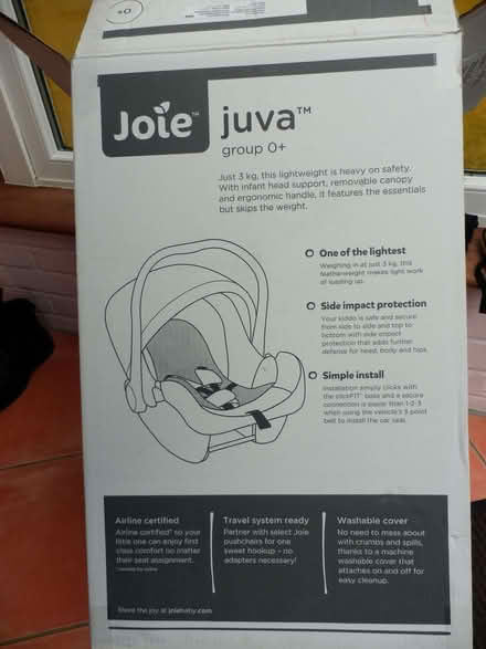 Photo of free Jole Juva lightweight baby car seat (Five Oaks RH14) #2