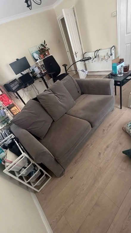 Photo of free IKEA 2 seater sofa and footstool (DA15 Sidcup) #1