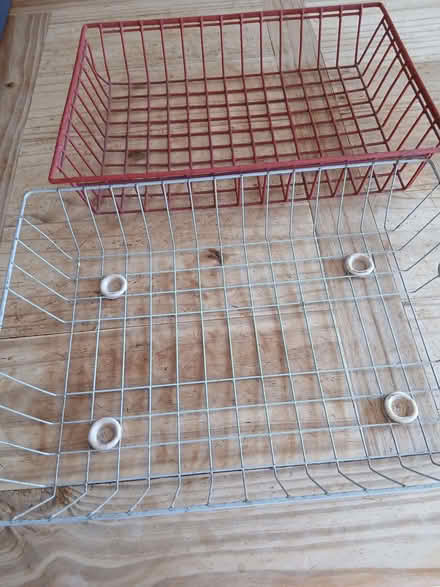 Photo of free 2 metal baskets for paperwork (Leckhampton GL53) #1