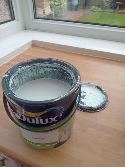 Photo of free Dulux paint 2.5L x two and three quarter tins. Silk- Jade Wh (Cross Gates LS15) #2