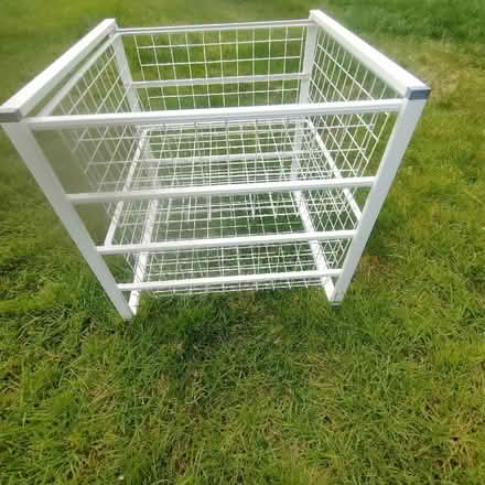 Photo of free White Metal/wire Storage Unit (Norbiton KT3) #1