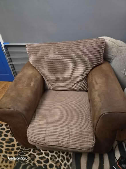 Photo of free Large Jumbo Cord Armchair (Crossgates, Leeds 15) #1