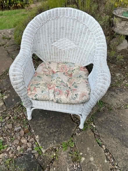 Photo of free Wicker Chair With Cushion (Ferry Landing NE43) #1