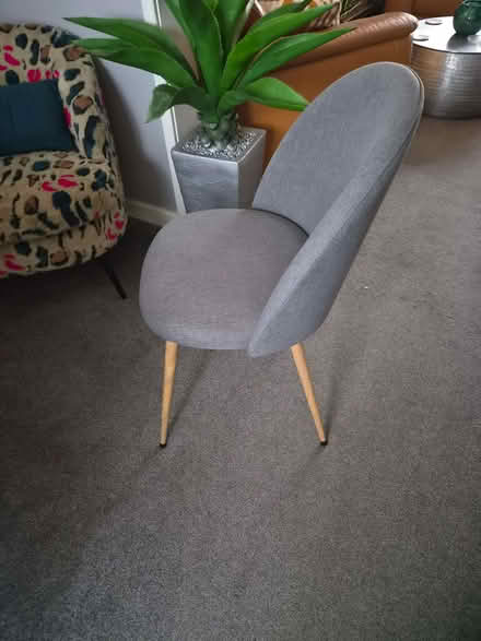 Photo of free 4 or 5 grey dining room chairs (Sandycroft CH5) #2