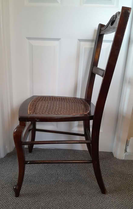Photo of free dark wood chair (Barnard's Green WR14) #4