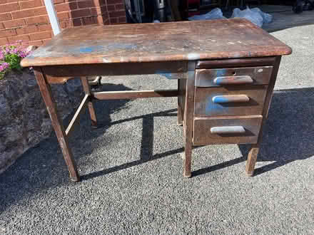 Photo of free Old sturdy desk (Teignmouth TQ14) #1
