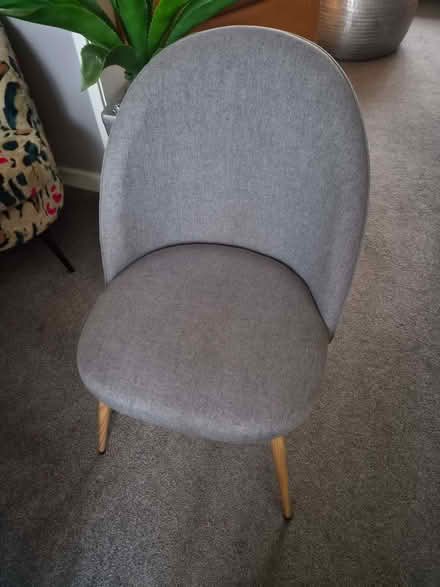 Photo of free 4 or 5 grey dining room chairs (Sandycroft CH5) #1