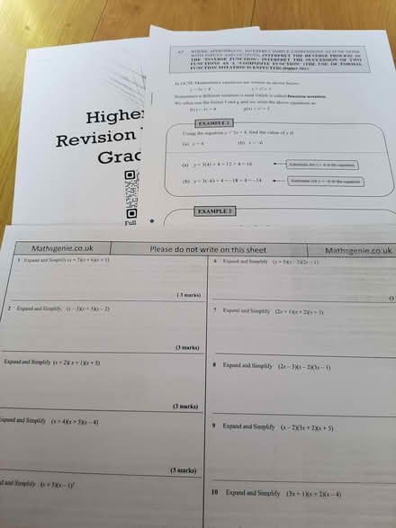 Photo of free GCSE maths guides (St Mary Cray BR5) #4
