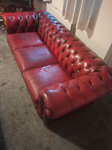 Photo of free Chesterfield sofa (Manchester M21) #3