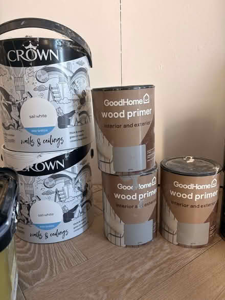 Photo of free Opened/unopened paint/undercoat/damp seal/stain block/wood p (Catford SE6) #3