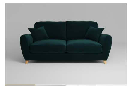 Photo of free Bottle Green Velvet 3-Seater Sofa (Hove BN3) #2