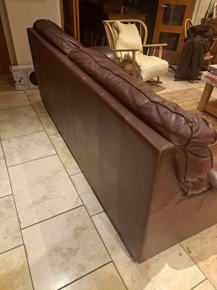 Photo of free 3 seater brown leather sofa (Littlemore, OX4) #3