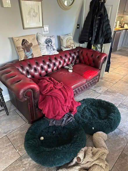 Photo of free Settees and swivel chair useable condition (Brighouse HD6) #4