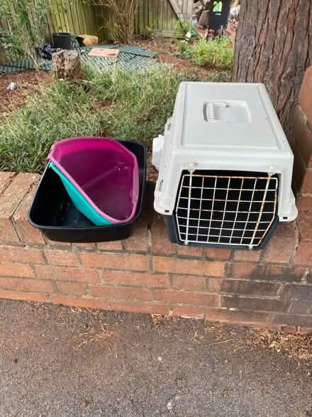 Photo of free Animal carrier and litter trays (Mangotsfield BS165) #1