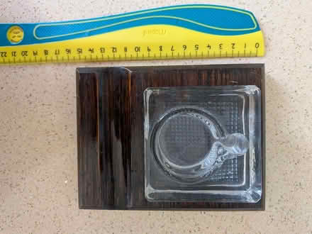 Photo of free Glass inkwell with wooden base (Earlsdon CV5) #2