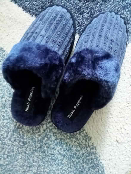 Photo of free Navy Hush Puppies Slippers – Size 4 (Farnley LS12) #1